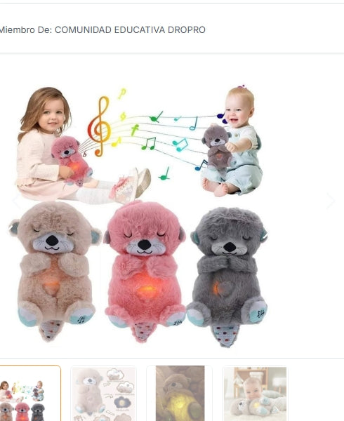OSO DE PELUCHE CON SONIDO Y LUZ