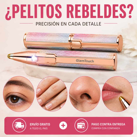 GlamTouch™  2 en 1 Depilación facial precisa sin dolor y en segundos