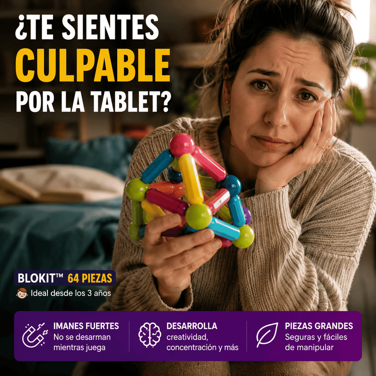 Blokit™. El juguete que sí logra que suelte la Pantalla.