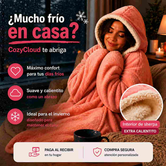 Dile adiós al frío este invierno con CozyCloud™Polerón Oversize Sherpa de Máximo Abrigo y Comodidad.
