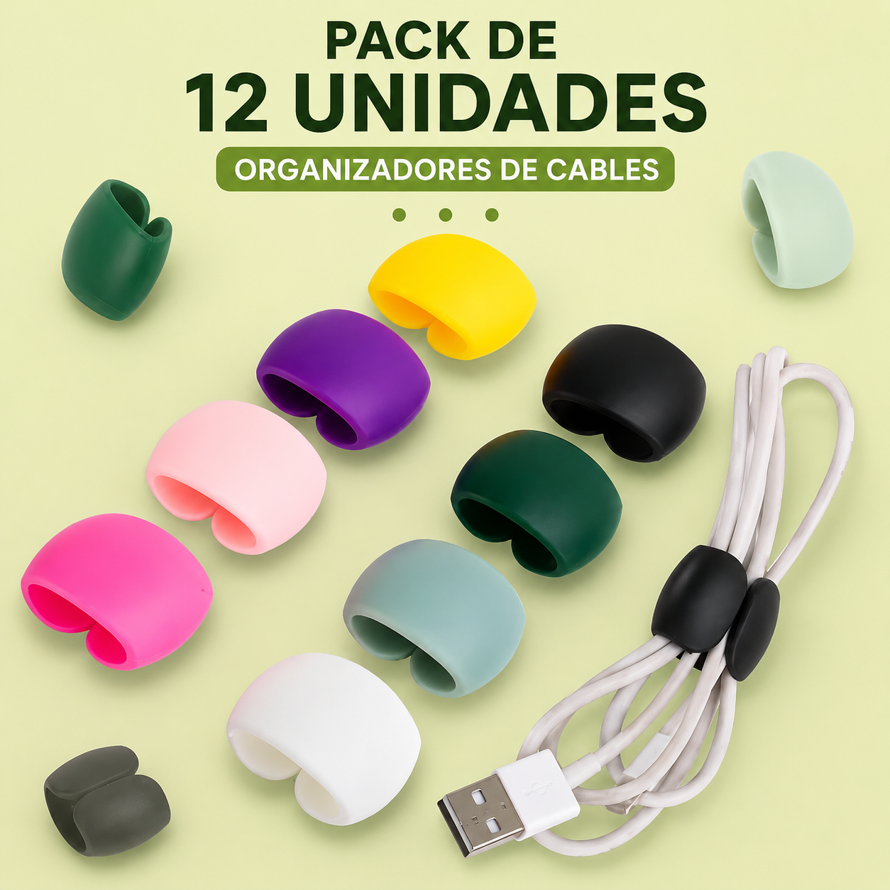 CableFix™ Organizador de cables orden total sin enredos