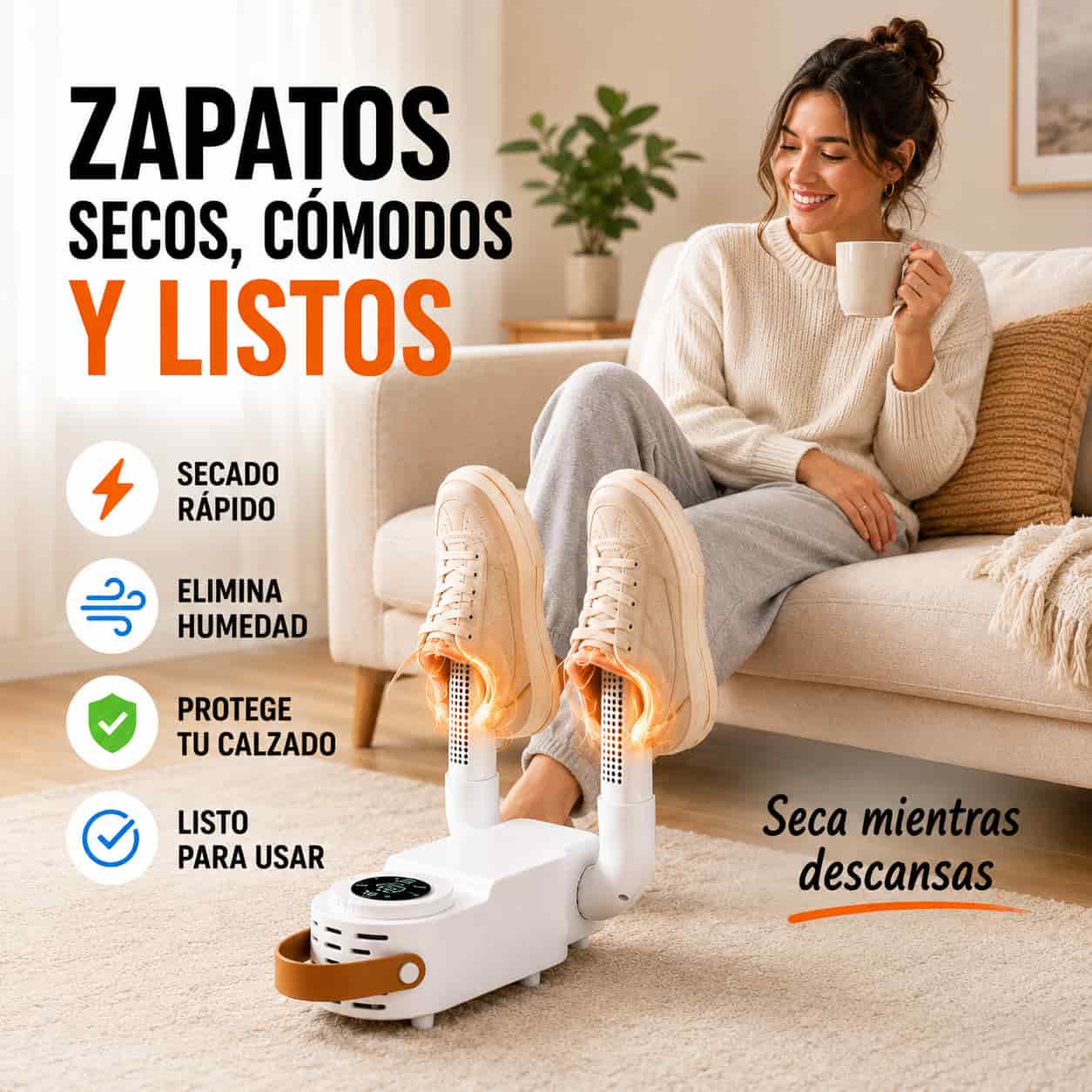 DryPro| Zapatos Secos, sin Olor. Desde el interior sin dañar